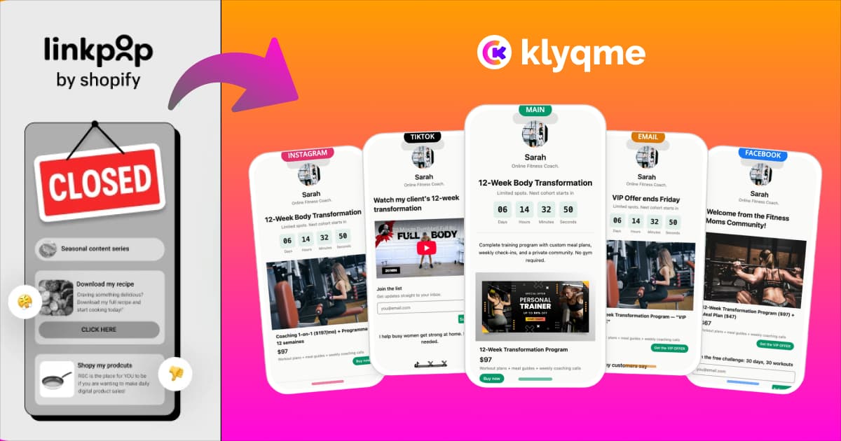 Comment migrer de Linkpop vers Klyqme en 10 minutes (Guide étape par étape)